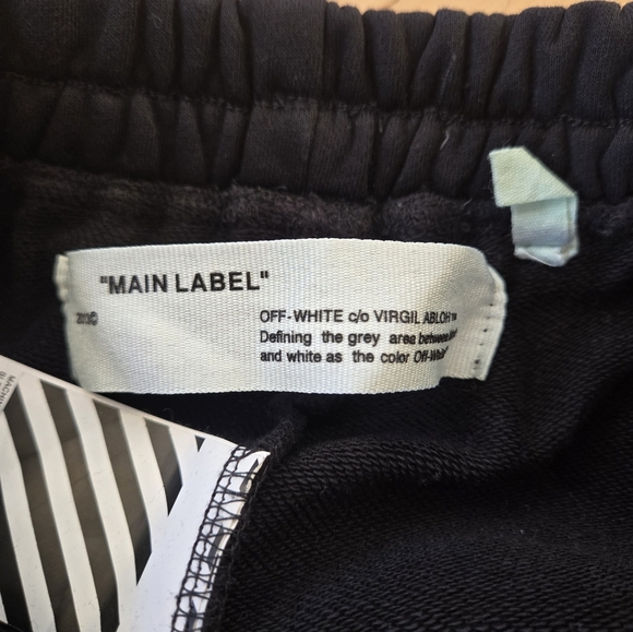 OFF-WHITE ART DAD Time Travelling Track Pants in Black & Multicolor - Picture 7 of 13